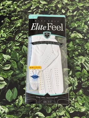 Nike Elite Feel Women's Left Handed Golf Glove in White